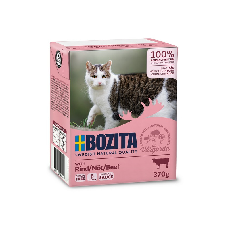 Bozita z Wołowiną kawałki w sosie kartonik 370g