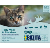 Bozita Cat Multibox z mięsem i rybą w sosie saszetki 12x85g