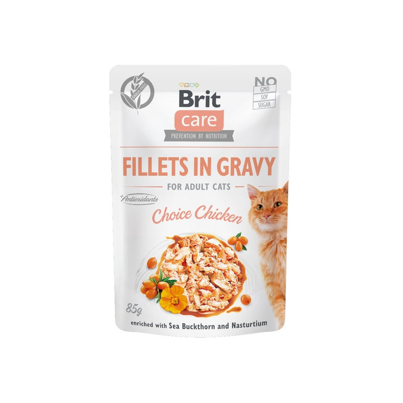 Brit Care Cat Fillets In Gravy Choice Chicken saszetka 85g