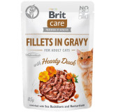 Brit Care Cat Fillets In Gravy Hearty Duck saszetka 85g