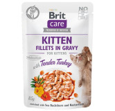 Brit Care Cat Fillets In Gravy Kitten Tender Turkey saszetka 85g