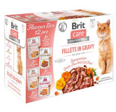 Brit Care Cat Fillets In Gravy Flavour Box saszetki 12x85g