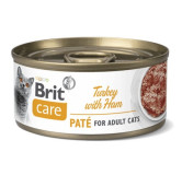 Brit Care Cat Turkey Pate & Ham puszka 70g