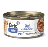 Brit Care Cat Beef Pate & Olives puszka 70g