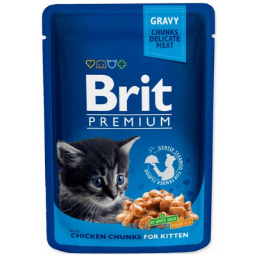 Brit Premium Cat Kitten Kurczak saszetka 100g