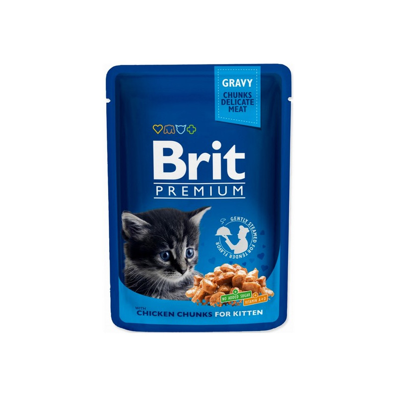 Brit Premium Cat Kitten Kurczak saszetka 100g