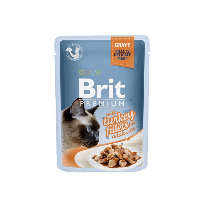 Brit Premium Cat Fillets with Turkey sos saszetka 85g