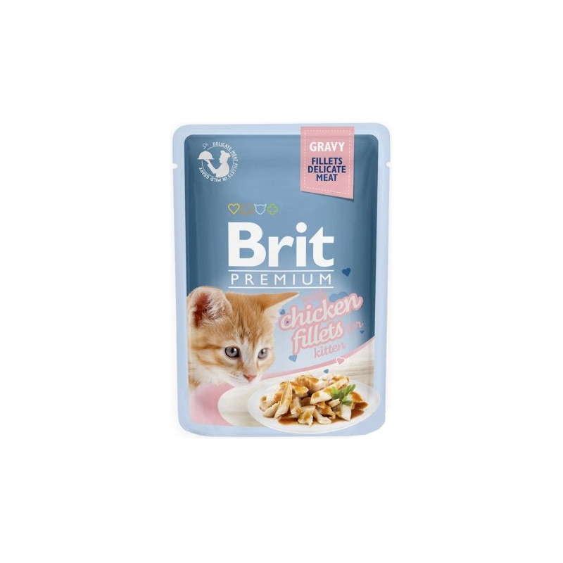 Brit Premium Cat Kitten Fillets with Chicken saszetka 85g