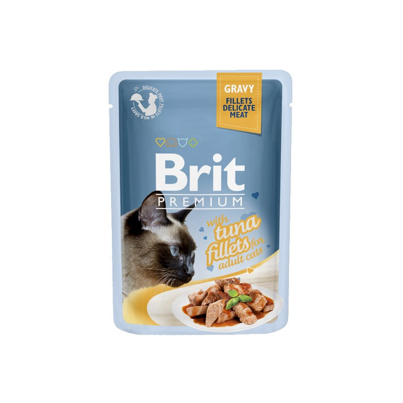 Brit Premium Cat Fillets with Tuna sos saszetka 85g