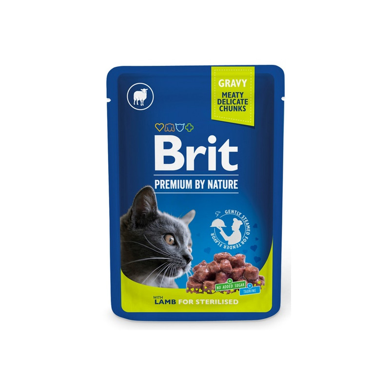 Brit Premium By Nature Cat Sterilised Lamb sos saszetka 100g