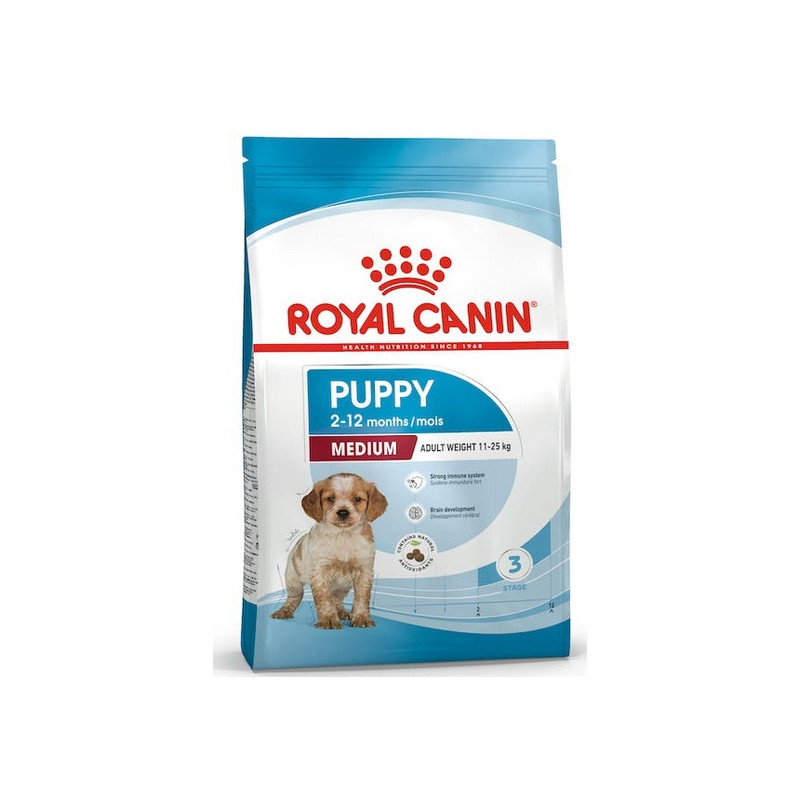 Royal Canin Medium Puppy karma sucha dla szczeniąt, od 2 do 12 miesiąca, ras średnich 15kg