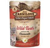 Carnilove Cat Wild Boar & Chamomile - dzik i rumianek saszetka 85g