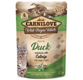 Carnilove Cat Duck & Catnip - kaczka i kocimiętka saszetka 85g