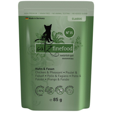 Catz Finefood Classic N.15 Kurczak i Bażant saszetka 85g