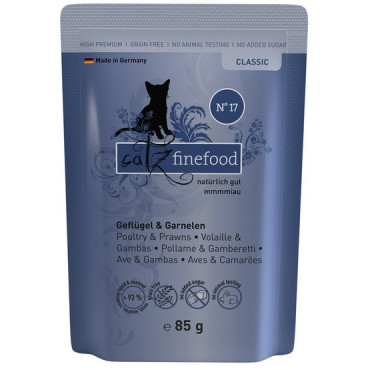 Catz Finefood Classic N.17 Drób i Krewetki saszetka 85g