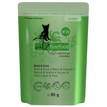 Catz Finefood Classic N.23 Wołowina i Kaczka saszetka 85g