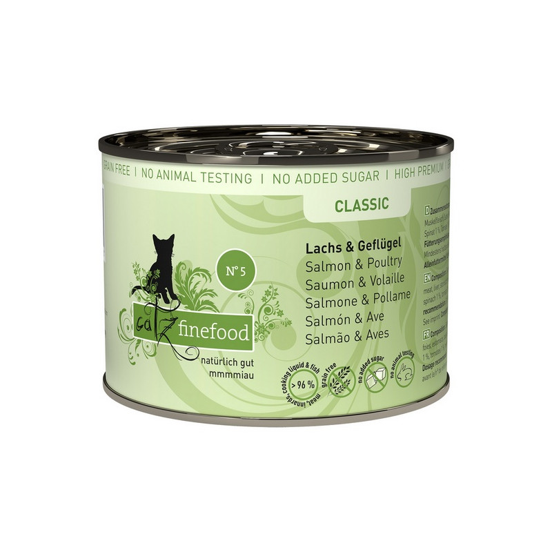 Catz Finefood Classic N.05 Łosoś i drób puszka 200g