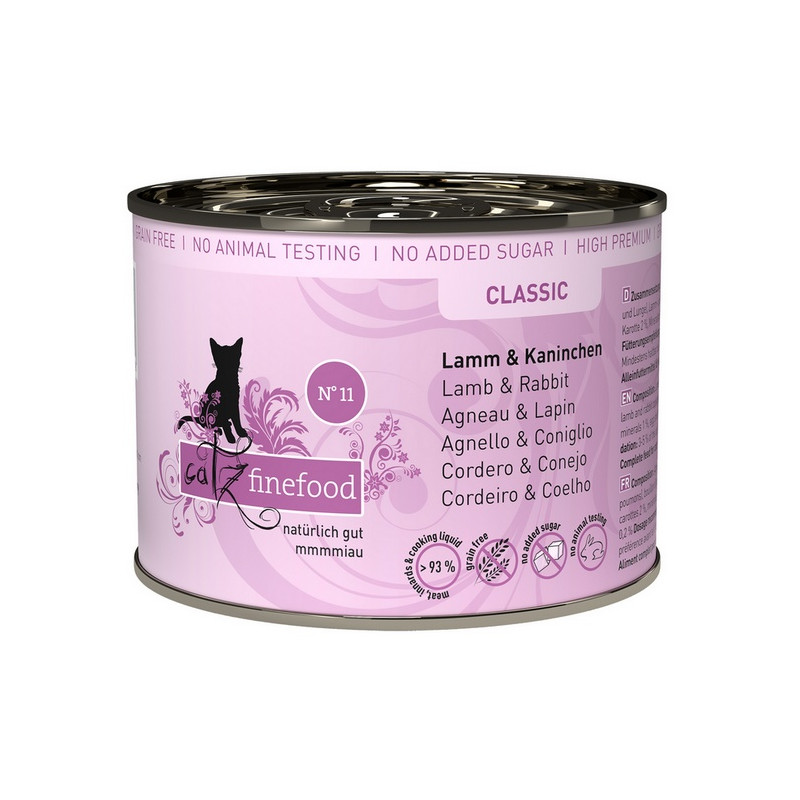 Catz Finefood Classic N.11 Jagnięcina i Królik puszka 200g