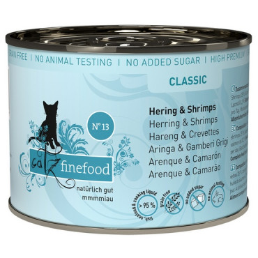 Catz Finefood Classic N.13 Śledź i Krewetki puszka 200g