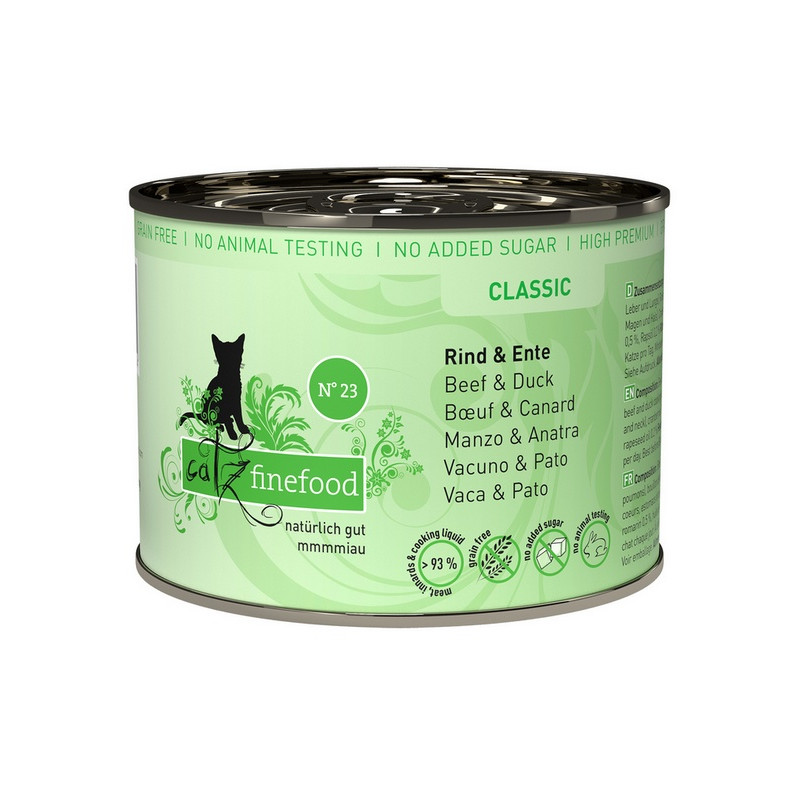 Catz Finefood Classic N.23 Wołowina i Kaczka puszka 200g