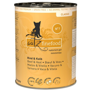 Catz Finefood Classic N.07 Wołowina i cielęcina puszka 400g