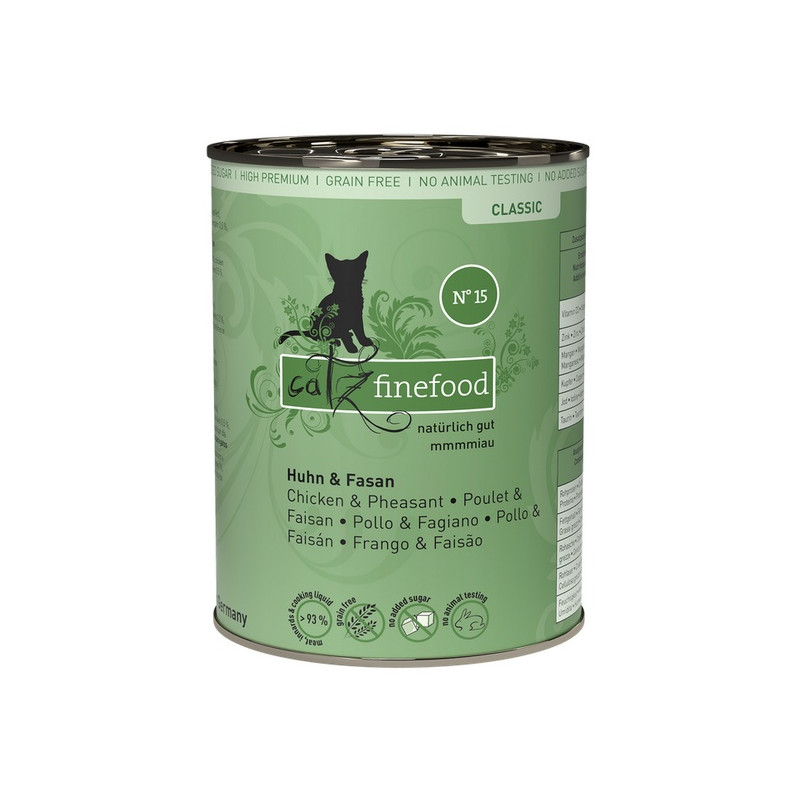 Catz Finefood Classic N.15 Kurczak i Bażant puszka 400g