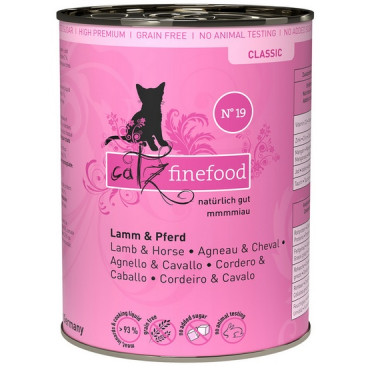 Catz Finefood Classic N.19 Jagnięcina i Konina puszka 400g