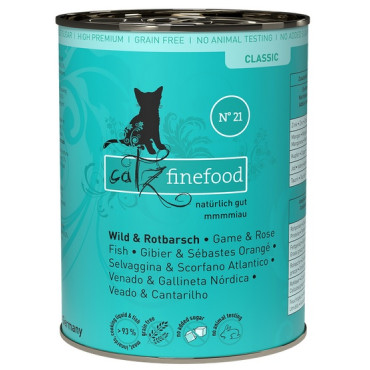 Catz Finefood Classic N.21 Dziczyzna i Karmazyn puszka 400g