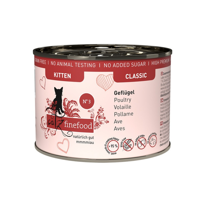 Catz Finefood Classic Kitten N.03 Drób puszka 200g