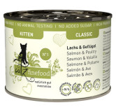 Catz Finefood Classic Kitten N.05 Łosoś i drób puszka 200g