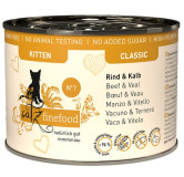 Catz Finefood Classic Kitten N.07 Wołowina i cielęcina puszka 200g