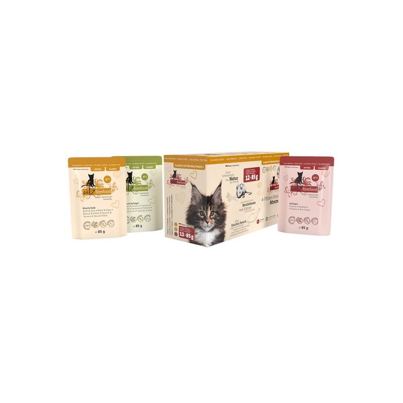 Catz Finefood Classic Kitten Multipack saszetki 12x85g