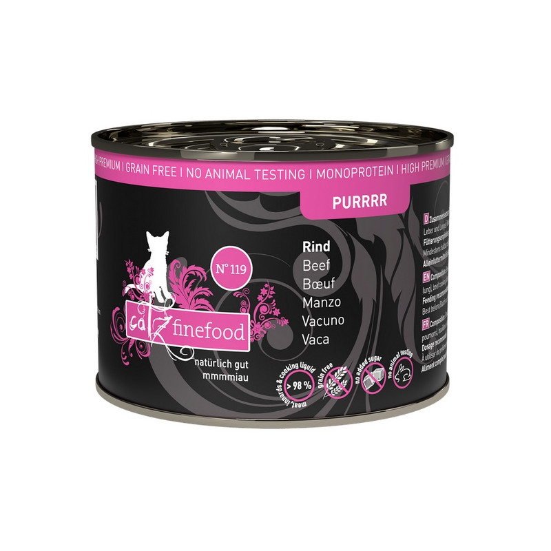 Catz Finefood Purrrr N.119 Wołowina puszka 200g