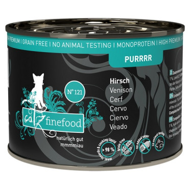 Catz Finefood Purrrr N.121 Jeleń puszka 200g