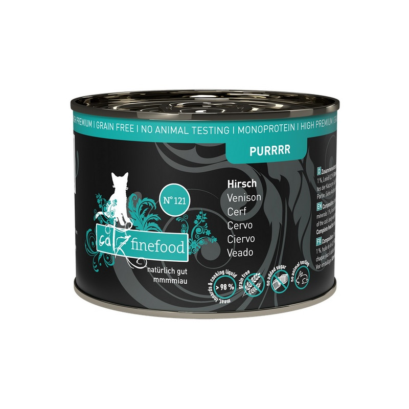 Catz Finefood Purrrr N.121 Jeleń puszka 200g