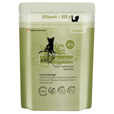 Catz Finefood Classic N.05 Łosoś i drób saszetka 300g