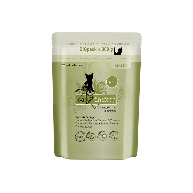 Catz Finefood Classic N.05 Łosoś i drób saszetka 300g