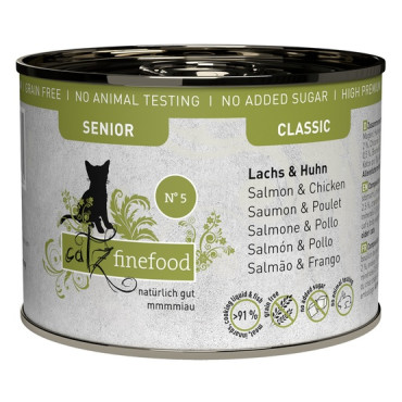 Catz Finefood Classic Senior N.05 Łosoś i kurczak puszka 200g