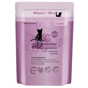 Catz Finefood Classic N.11 Jagnięcina i Królik saszetka 300g