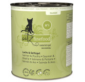 Catz Finefood Classic N.05 Łosoś i drób puszka 800g