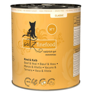 Catz Finefood Classic N.07 Wołowina i cielęcina puszka 800g