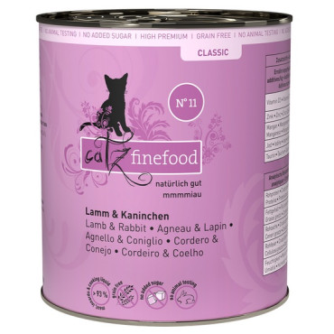 Catz Finefood Classic N.11 Jagnięcina i Królik puszka 800g