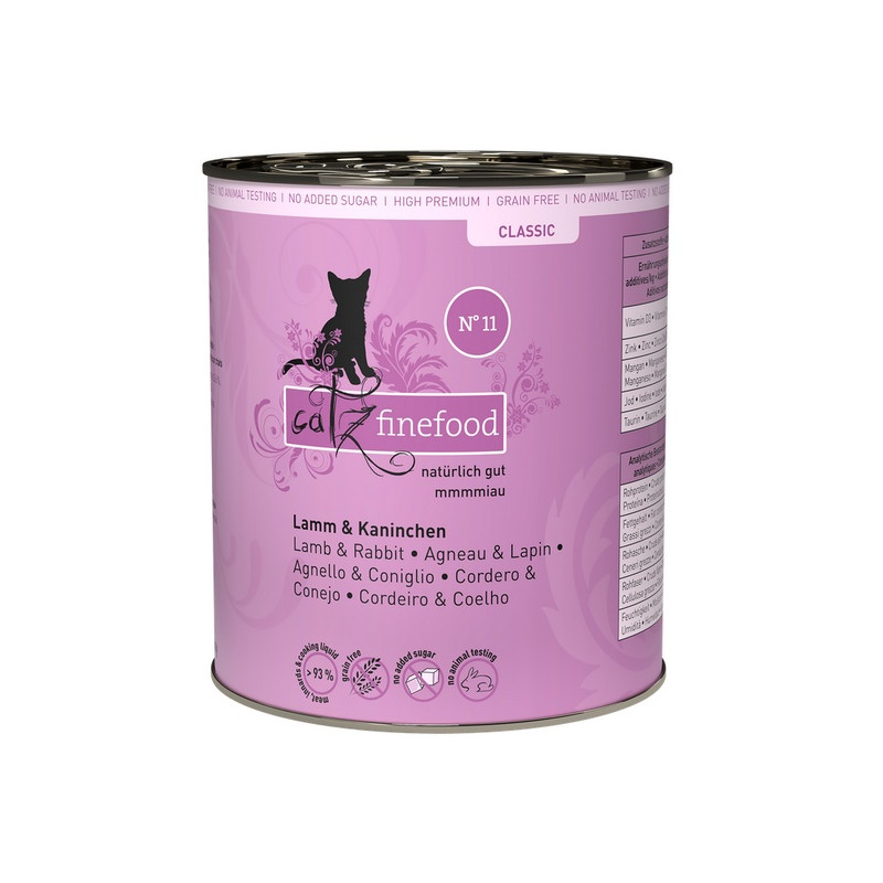 Catz Finefood Classic N.11 Jagnięcina i Królik puszka 800g