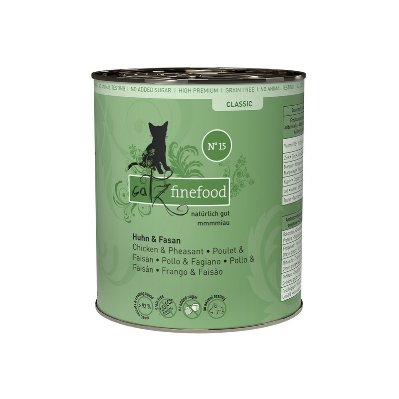 Catz Finefood Classic N.15 Kurczak i Bażant puszka 800g