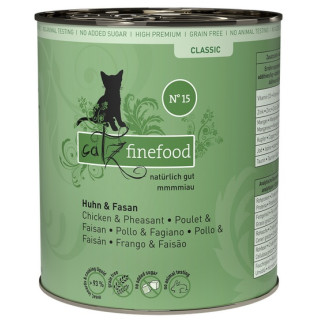 Catz Finefood Classic N.15 Kurczak i Bażant puszka 800g