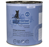 Catz Finefood Classic N.17 Drób i Krewetki puszka 800g