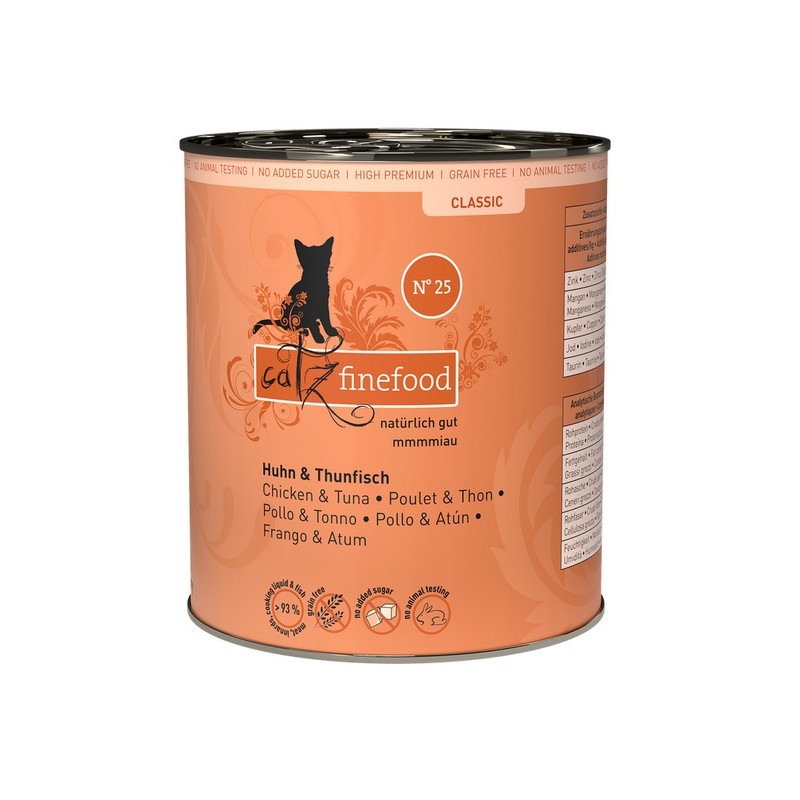 Catz Finefood Classic N.25 Kurczak i Tuńczyk puszka 800g