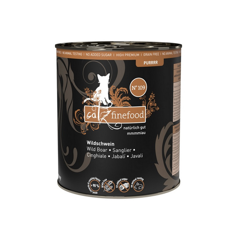 Catz Finefood Purrrr N.109 Dzik puszka 800g