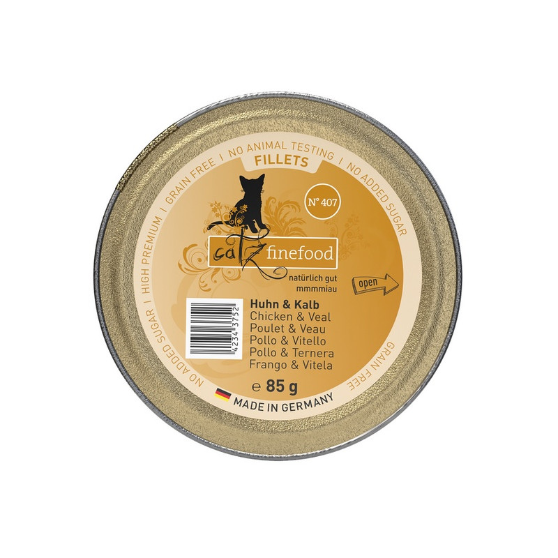 Catz Finefood Filety N.407 Kurczak/Cielęcina tacka 85g