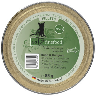 Catz Finefood Filety N.415 Kurczak/Kangur tacka 85g